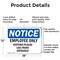 Signmission Employees Only Visitors Please Use Front Entrance OSHA Notice Sign, Aluminum, 18in W x 12in L, 2PK OS-2PACK-NS-A-1218-L-12011 - alternate 2